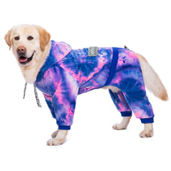 Yeapeeto Bandhnu Pink dog hoodie front view with warm fleece lining for cold days.