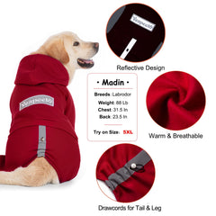 Yeapeeto fleece hoodie front pullover design for easy on/off during quick outdoor adventures.