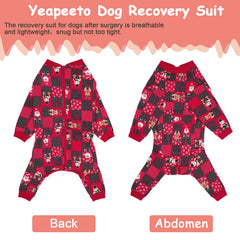 Yeapeeto dog recovery-suit cone-alternative supports comfortable wear without a cone