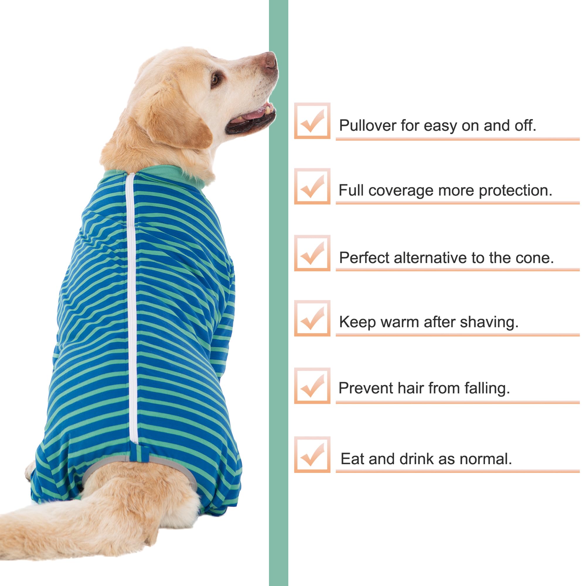 Yeapeeto easier care machine-washable recovery suit.