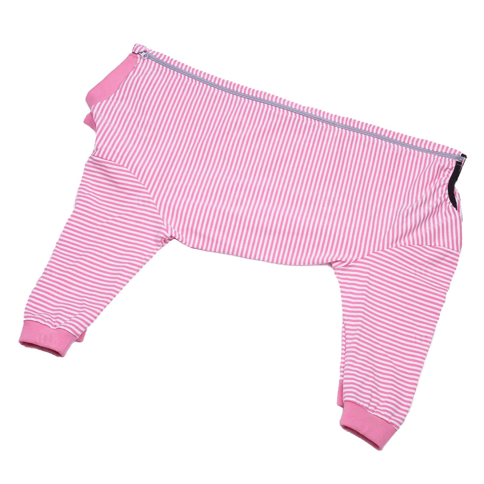 Abdominal design cutout on Yeapeeto onesie aids male dogs