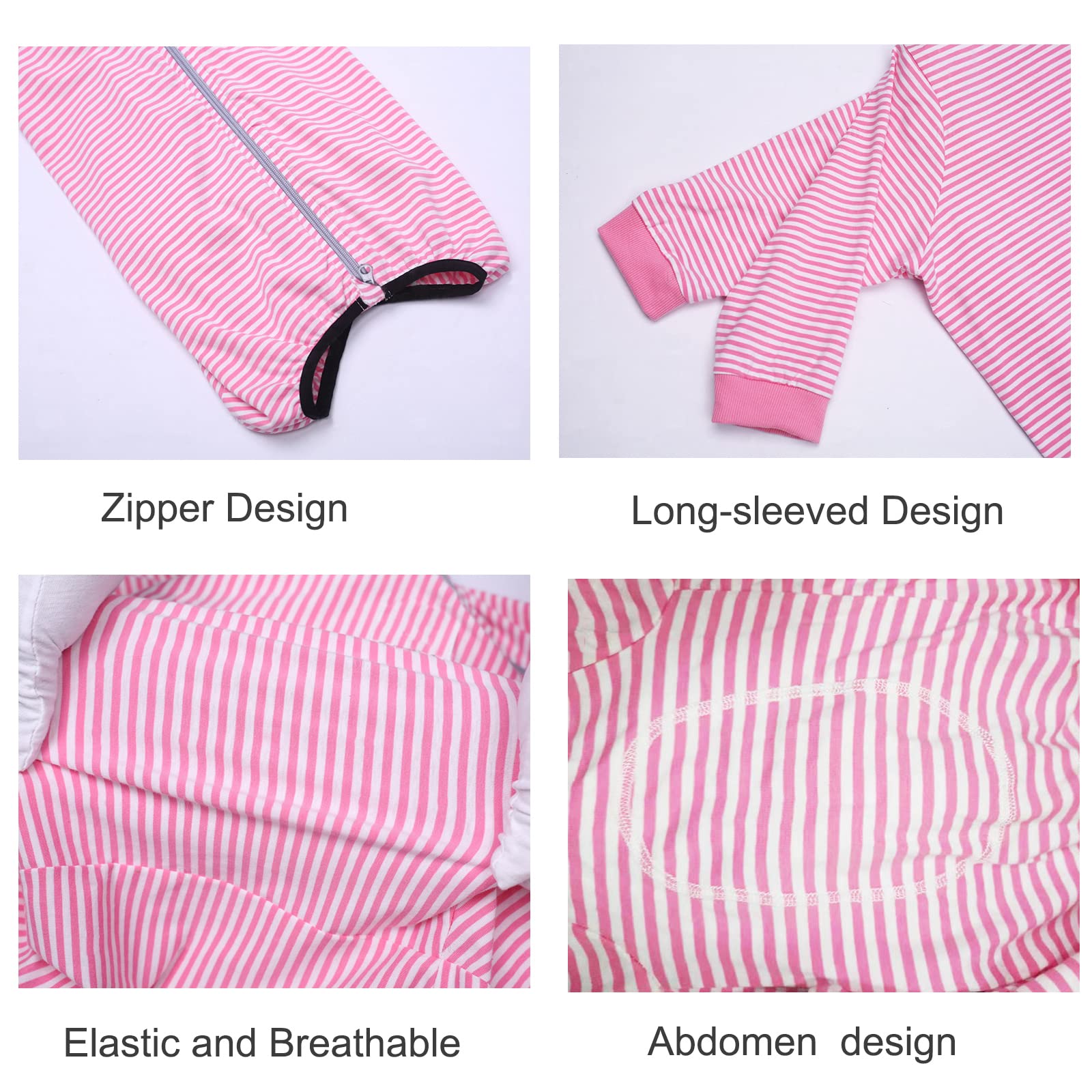 Breathable cotton-spandex close-up for comfort on Yeapeeto dog onesie