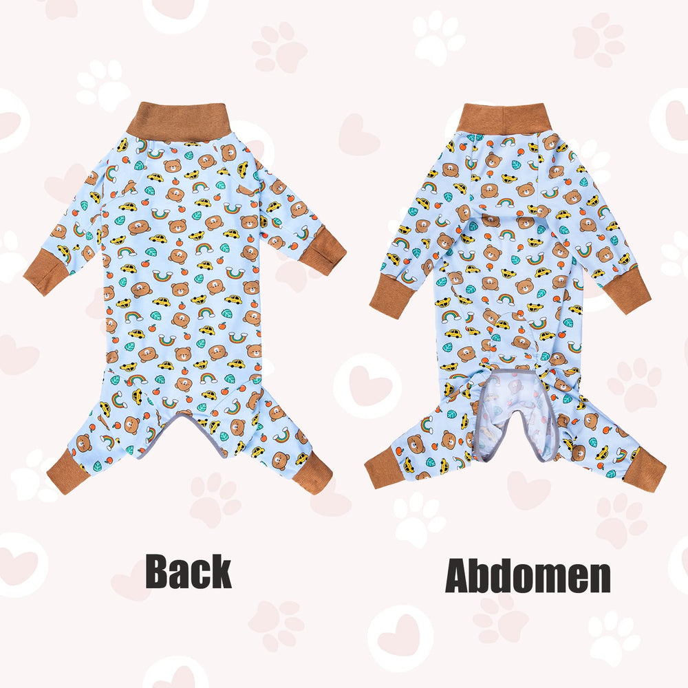 Yeapeeto dog recovery suit breathable fabric close-up highlights lightweight comfort.