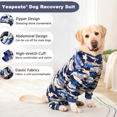 Yeapeeto lightweight, breathable cotton-spandex fabric keeps dogs comfortable year-round.