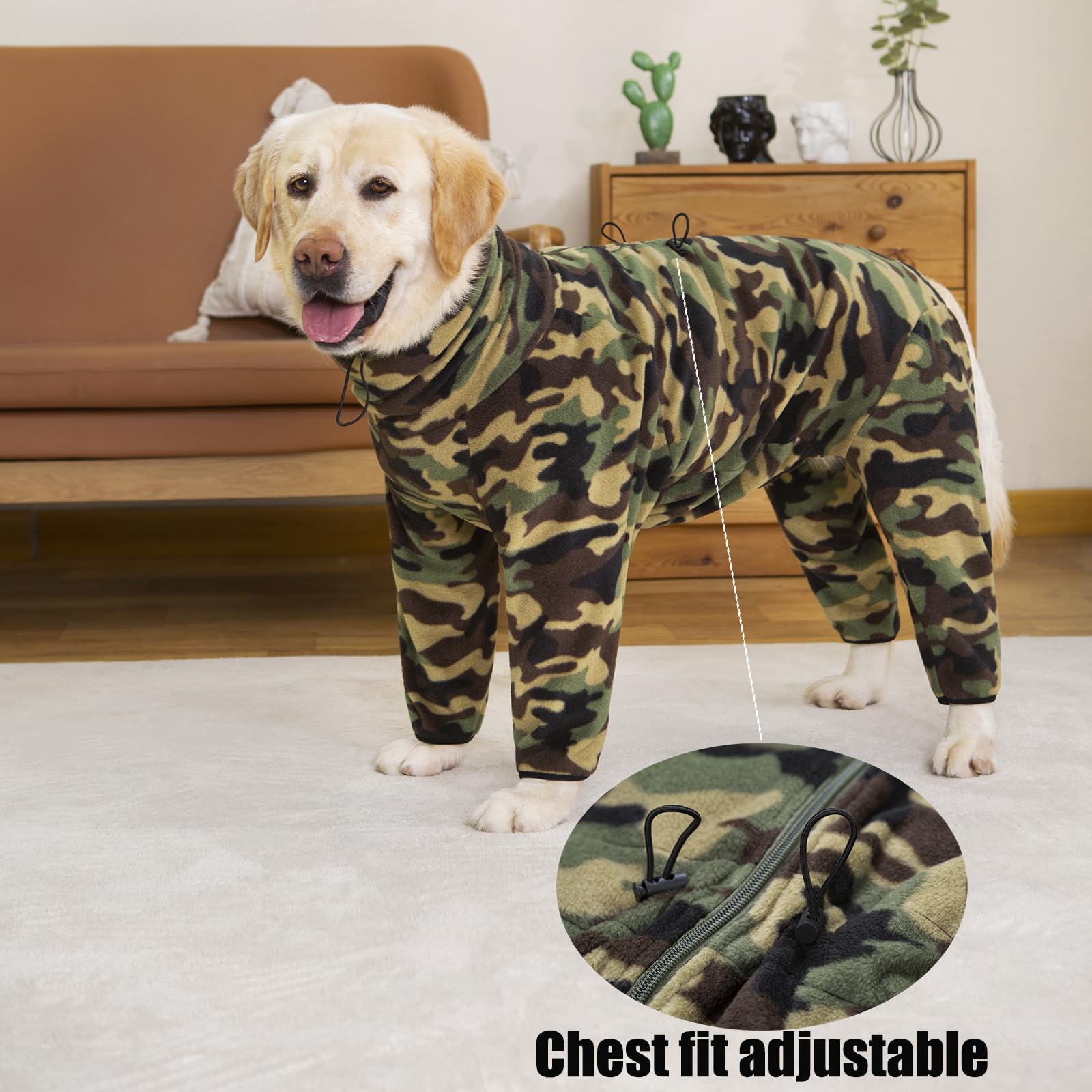 Yeapeeto dog winter coat wide size range fits medium to 7XL for large dogs