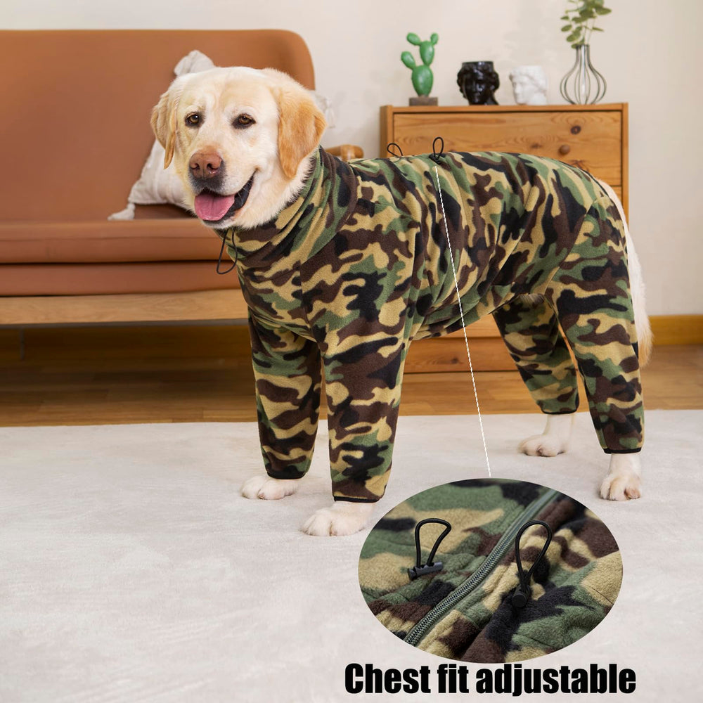 Yeapeeto dog winter coat size guide shows XL to 7XL options