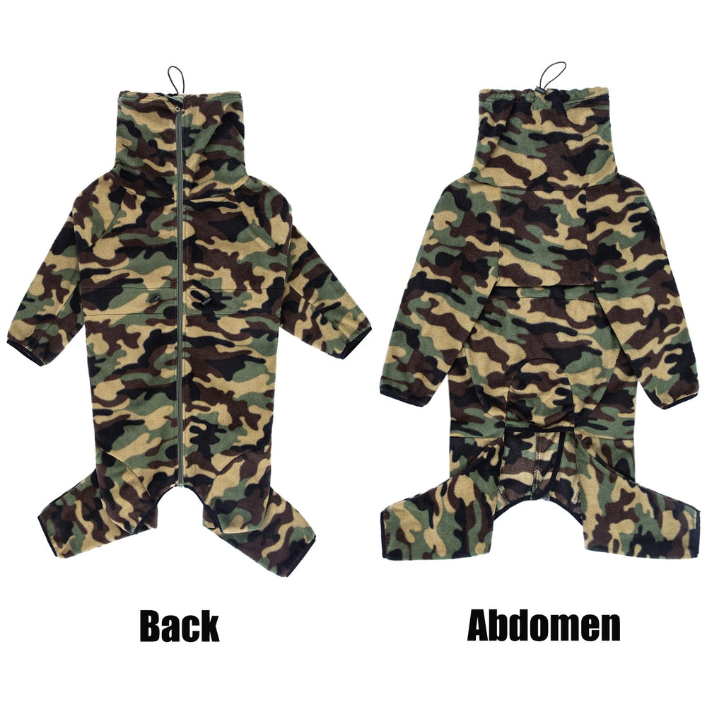 Yeapeeto dog winter coat zipper design for easy on-off during quick outings