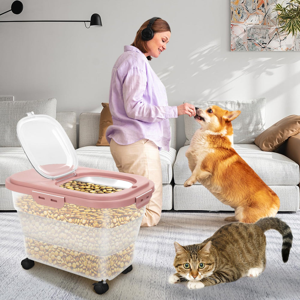 YECERCAN Airtight Pet Food Container versatile for pantry and treats