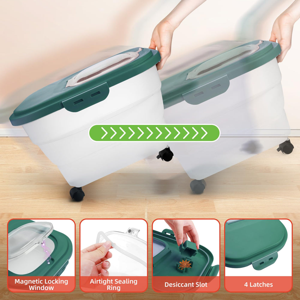 YECERCAN included scoop and measuring cup enables precise feeding