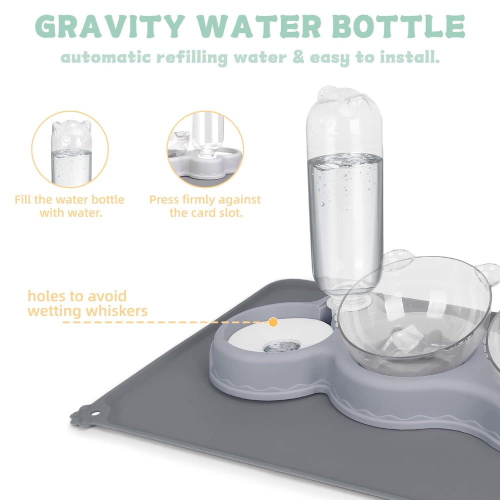 YECERCAN adjustable bowls in eight directions for versatile feeding