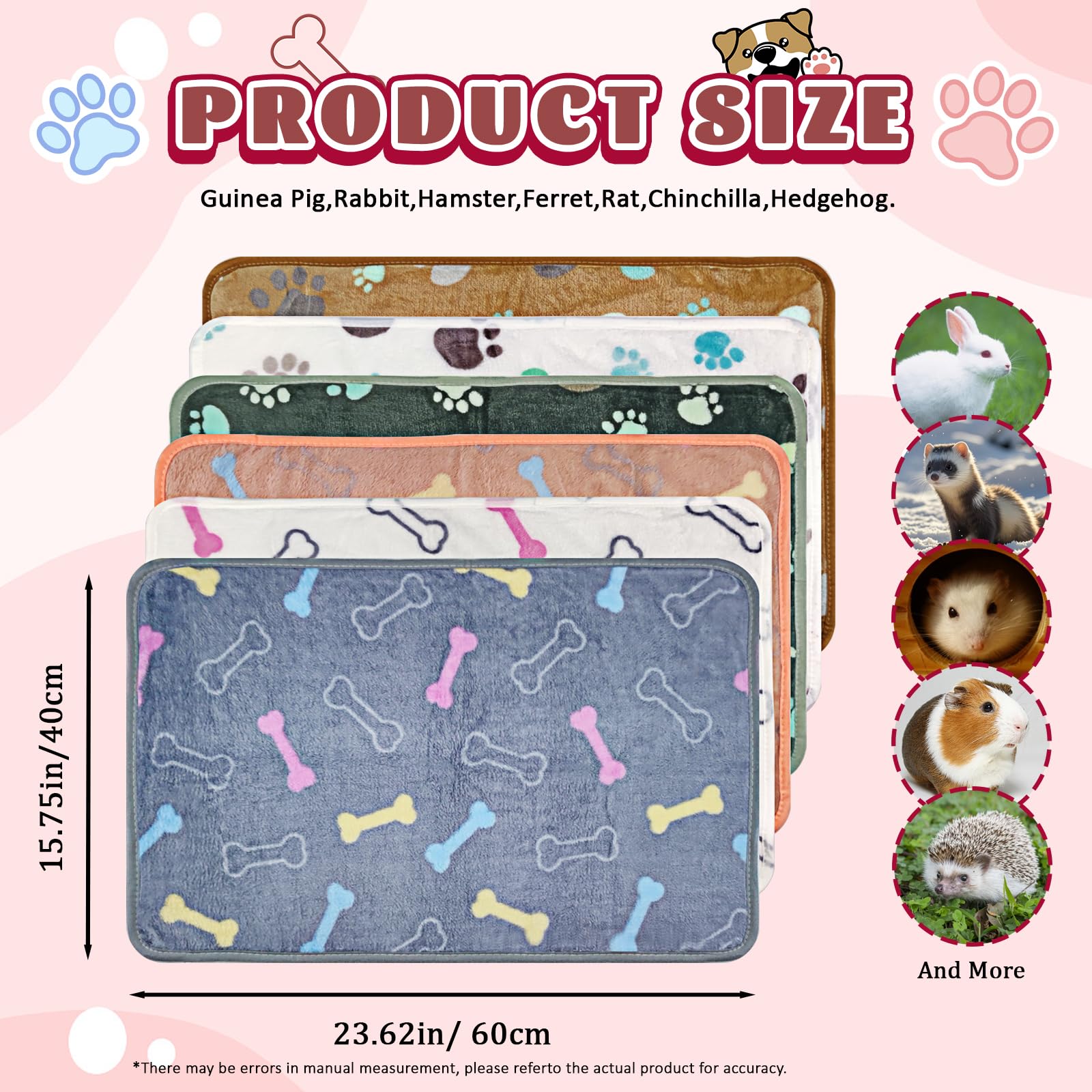 YedsIntu guinea pig blanket is reversible with mylar for extra warmth.