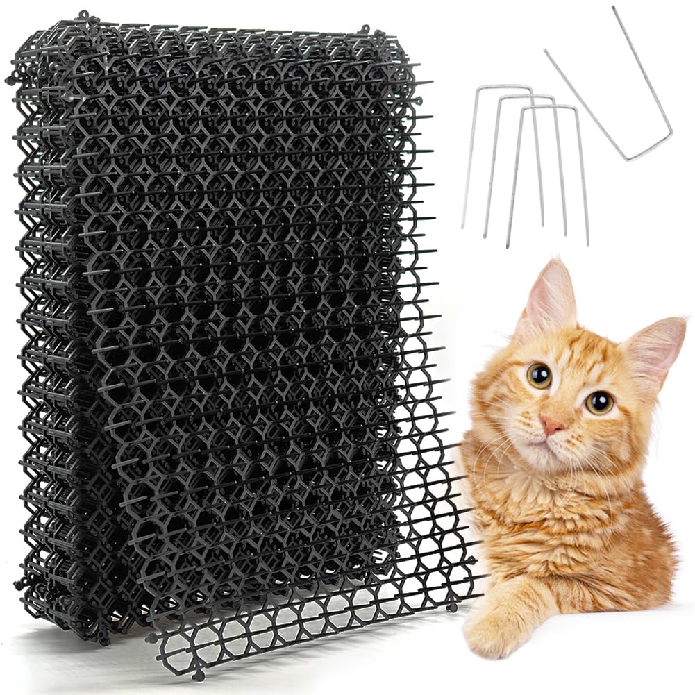 YeeLok cat-deterrent mat spikes 16x13 overview for humane boundary setting indoors and outdoors.