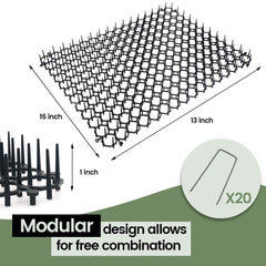 YeeLok spikes detail shows textured surface with safe, non-toxic spikes for humane training.