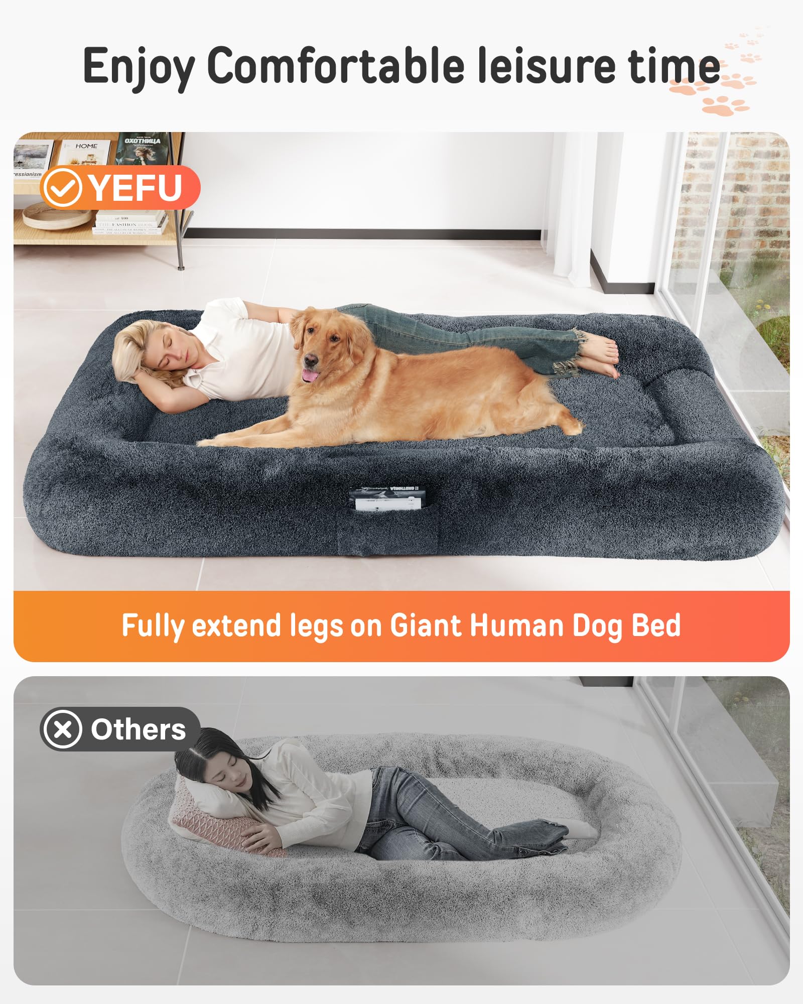 YEFU carry handle makes moving the bed between rooms simple and convenient