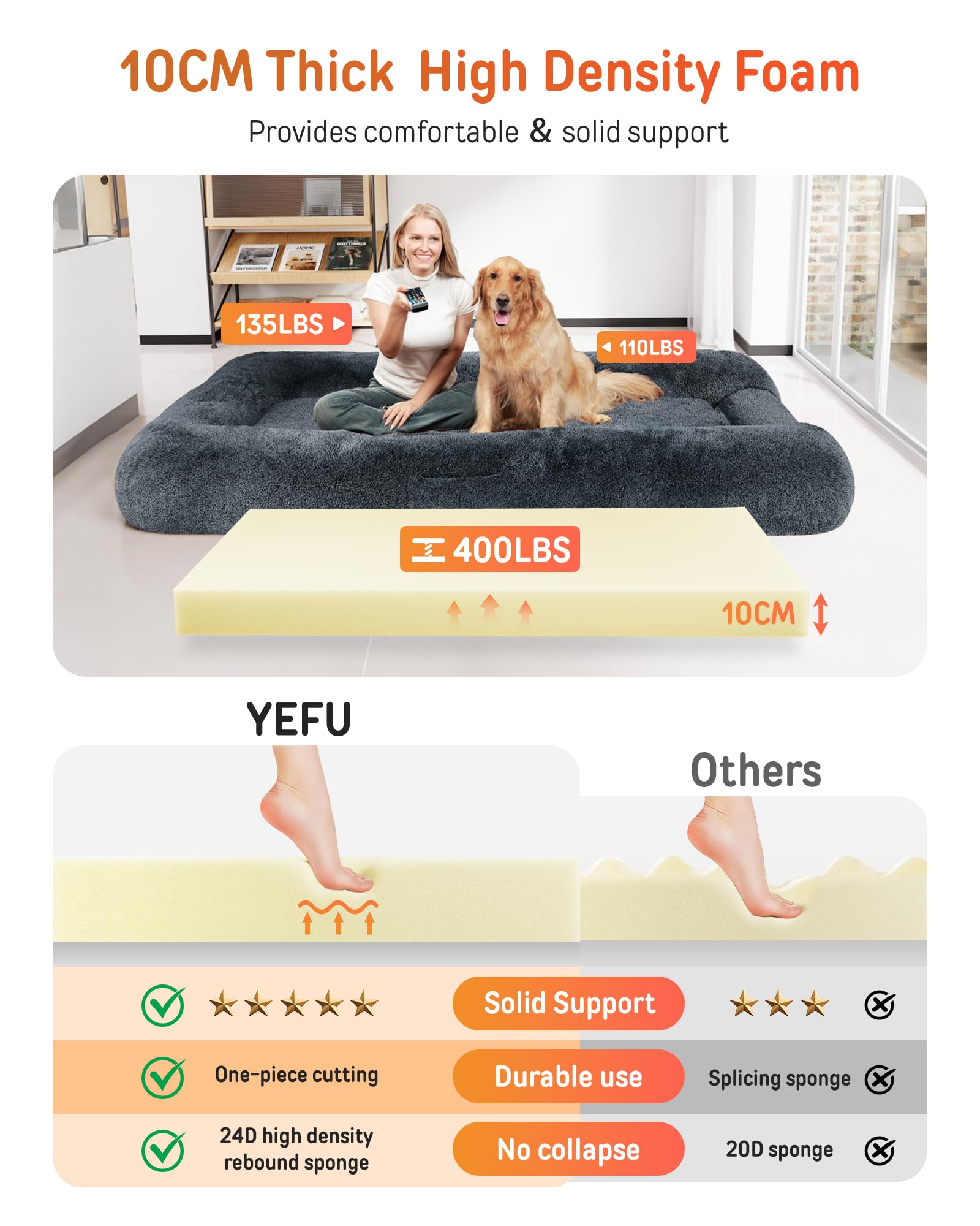 YEFU built-in soft pocket holds a phone or small book for easy reach