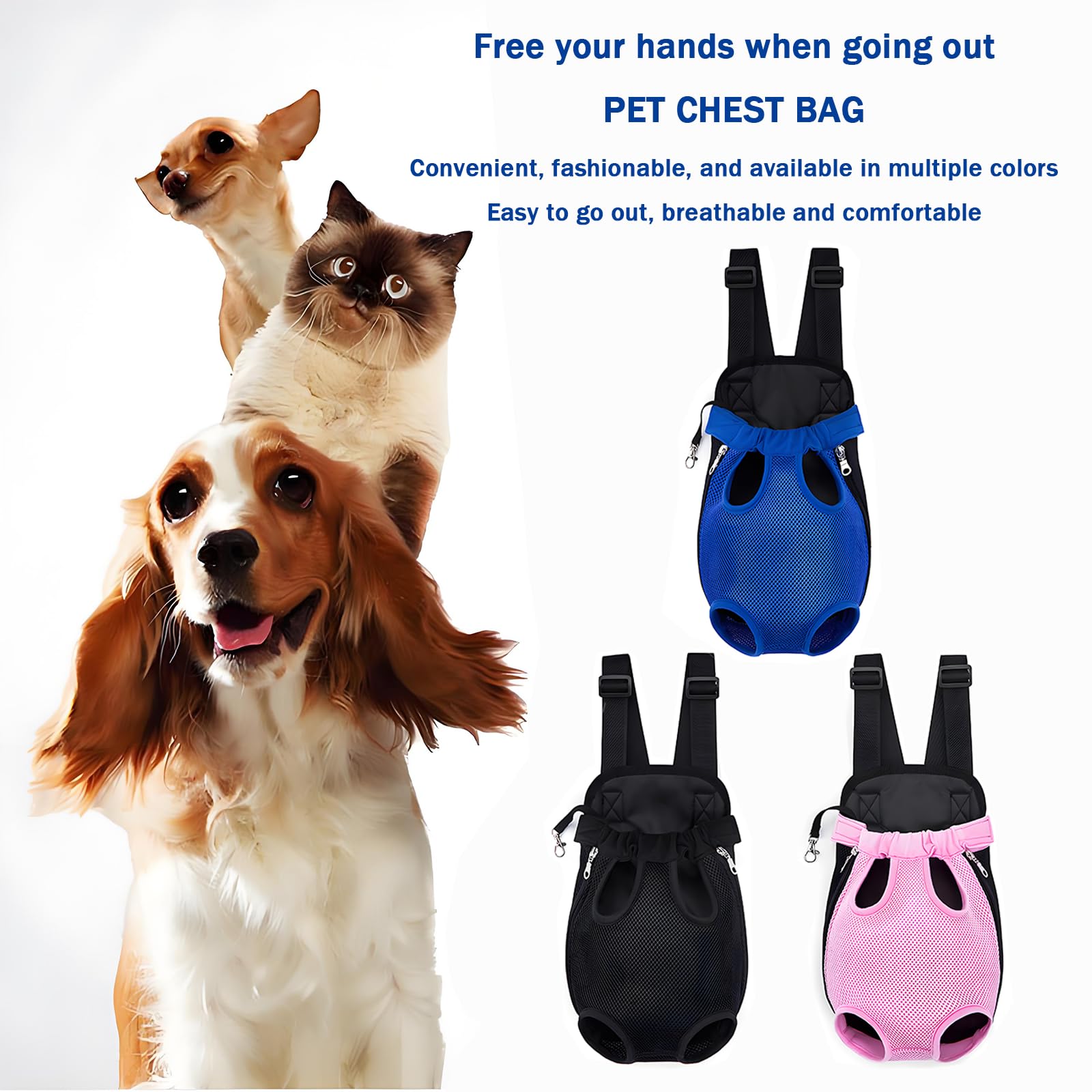 Yehenarn pet carrier backpack neck elastic band and tail space for comfortable positioning.