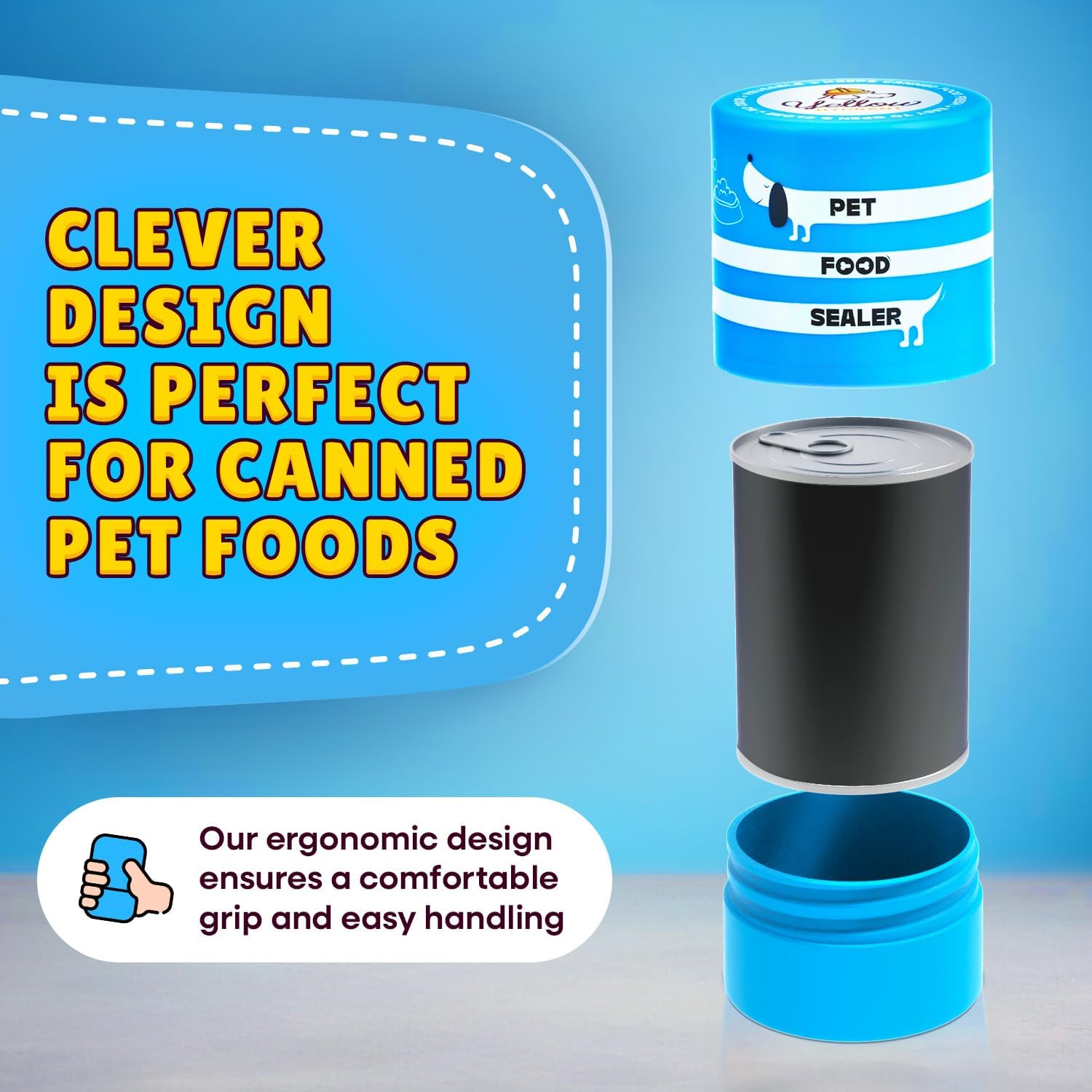 Yellow Hydrant odor-control lid preserves fridge freshness and reduces smells