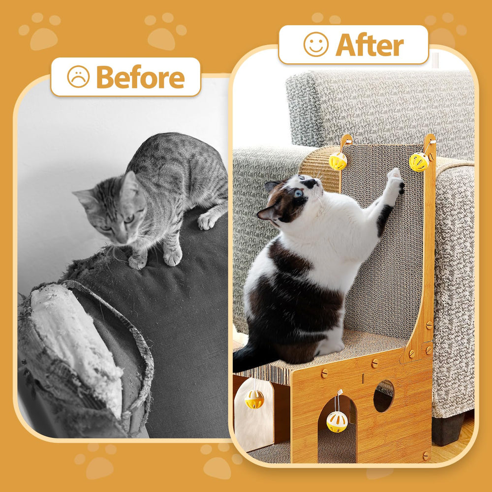 YEMOO cat scratcher suitable for all-sized cats and multi-angle scratching