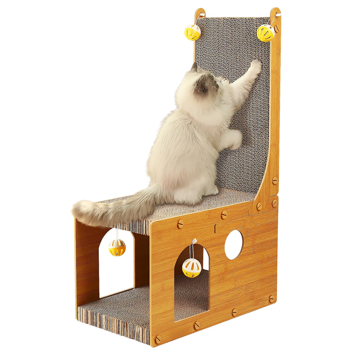 YEMOO cat scratcher L-shape fits corner to protect walls and furniture
