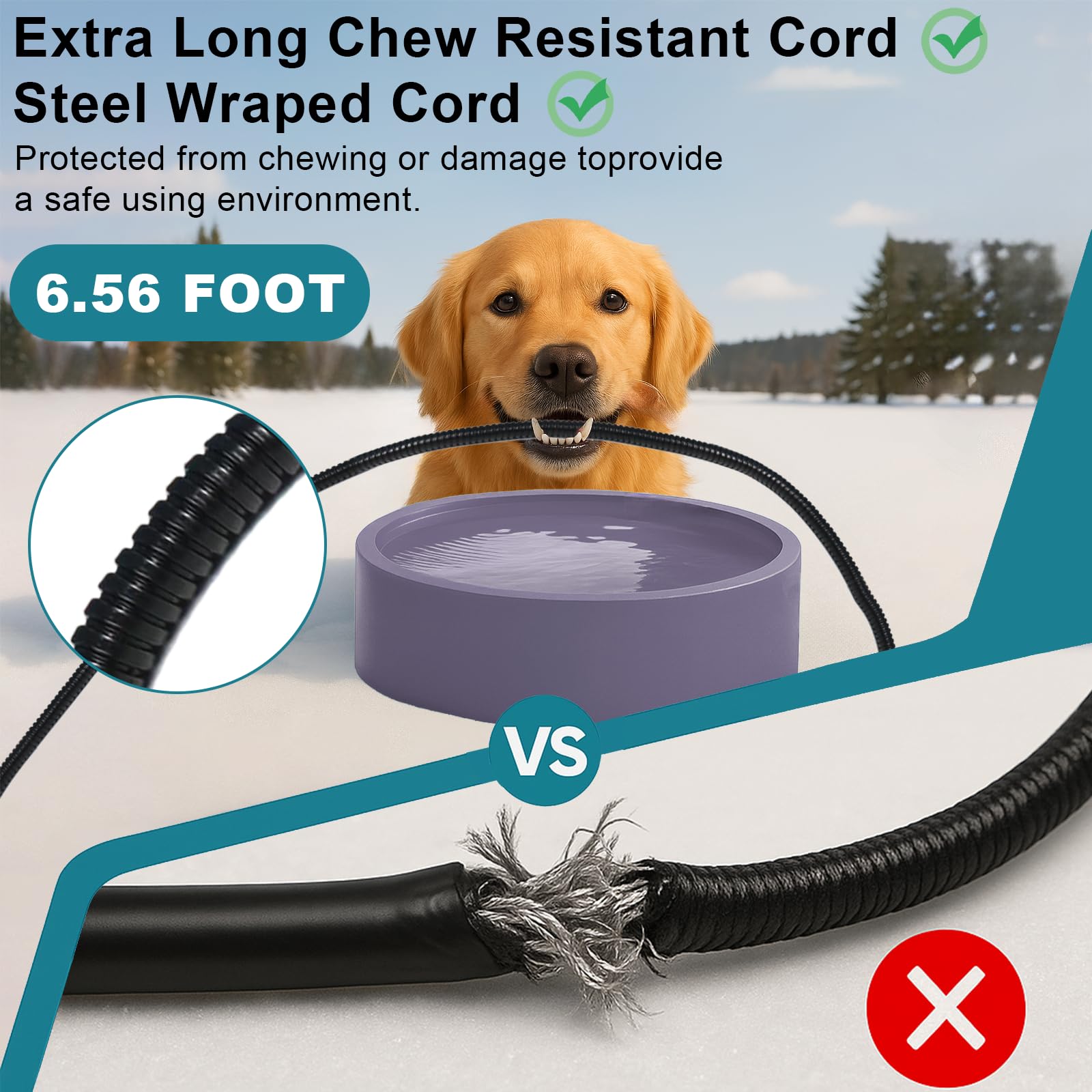 YEOLEH Pet Heated Bowl safe-usage-instructions guide proper setup and safety.