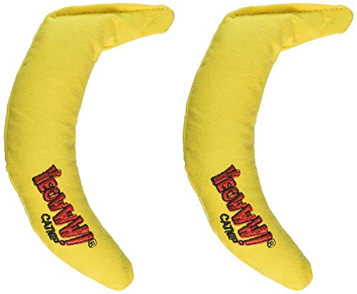 Doble diversión con dos bananas para diversificar el juego del gato.