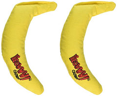 Doble diversión con dos bananas para diversificar el juego del gato.