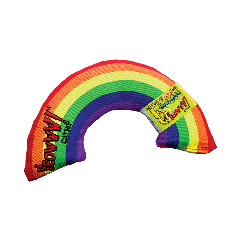 Juguete Yeowww Arcoiris de catnip, ideal para sesiones de juego y exploración.