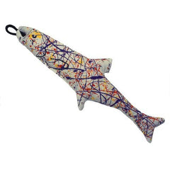Yeowww Pollock Fish toy highlighting leaf-top blend for aroma-rich play sessions.