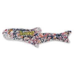 Yeowww Pollock Fish toy pack emphasizes pure catnip stuffed appeal for kittens.