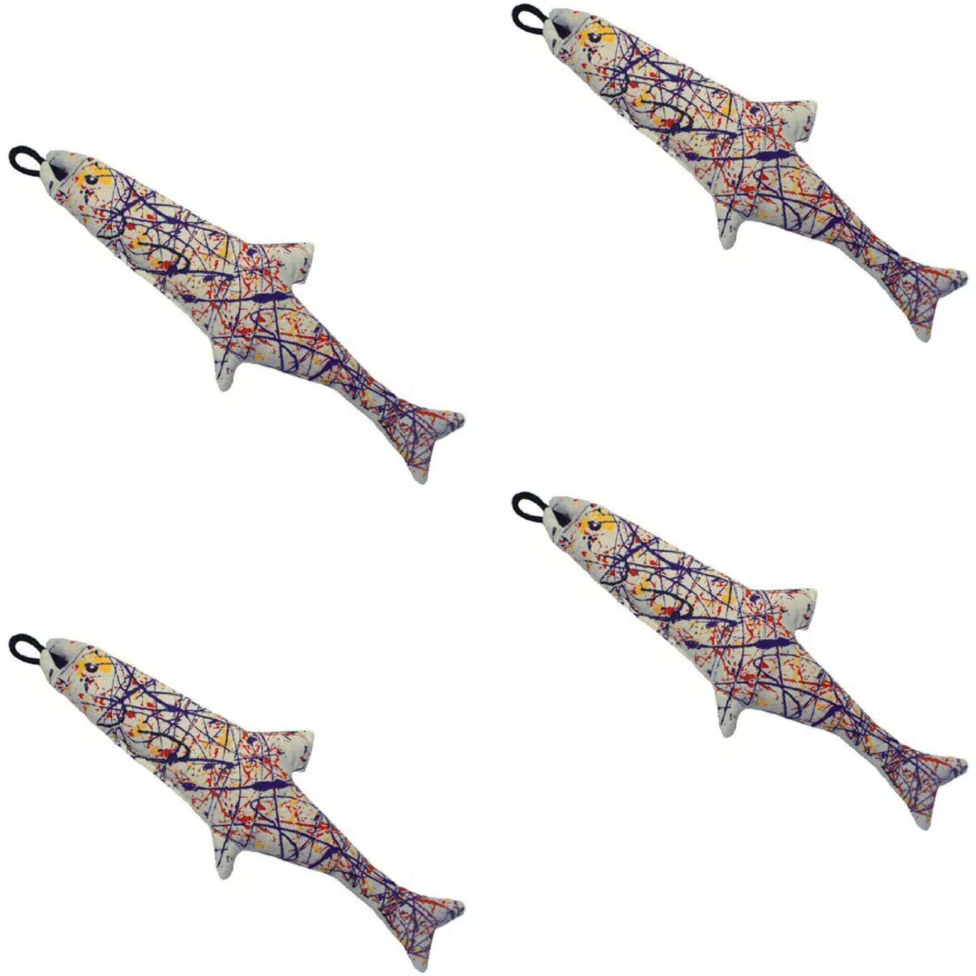 Yeowww Pollock Fish toy made in the USA supports premium enrichment during solo play.