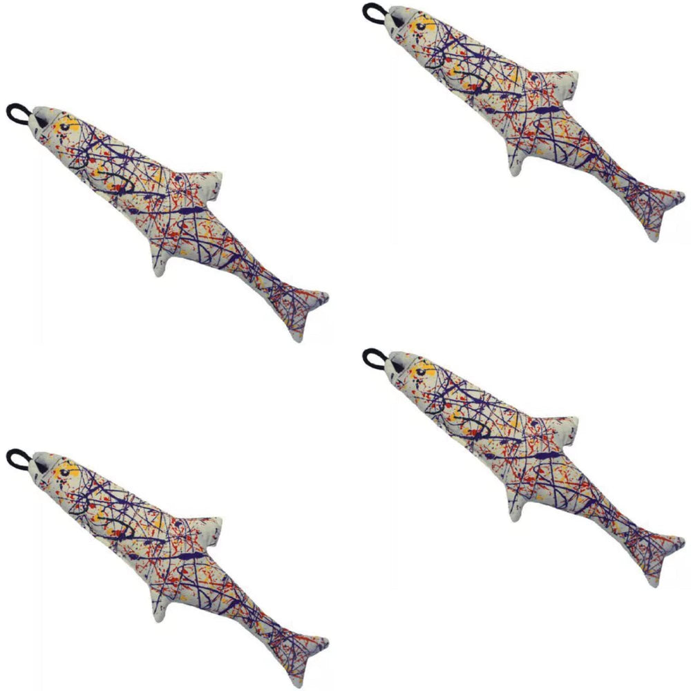 Yeowww Pollock Fish toy made in the USA supports premium enrichment during solo play.