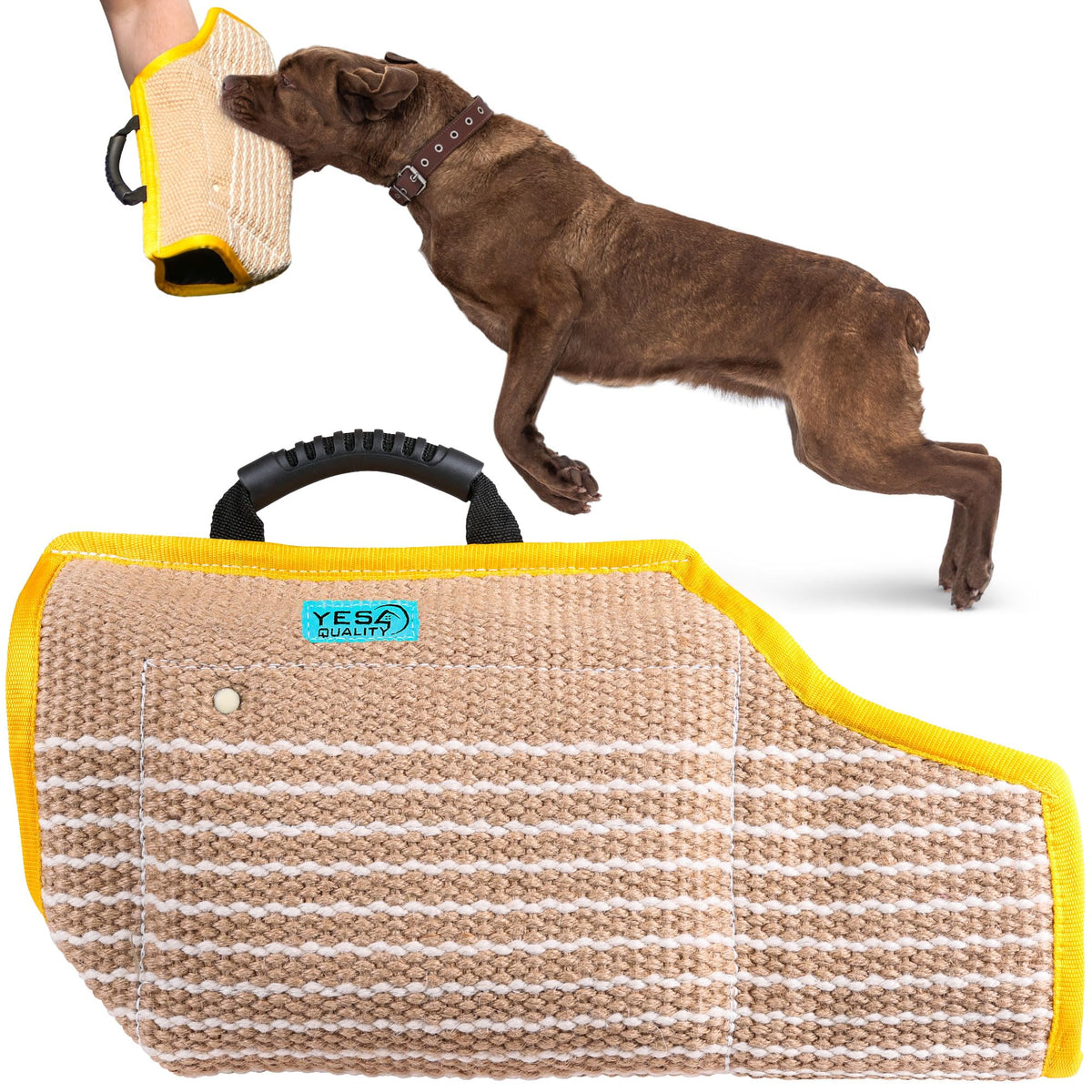 YES4QUALITY dog bite sleeve with durable training equipment for long sessions and reliable wear.
