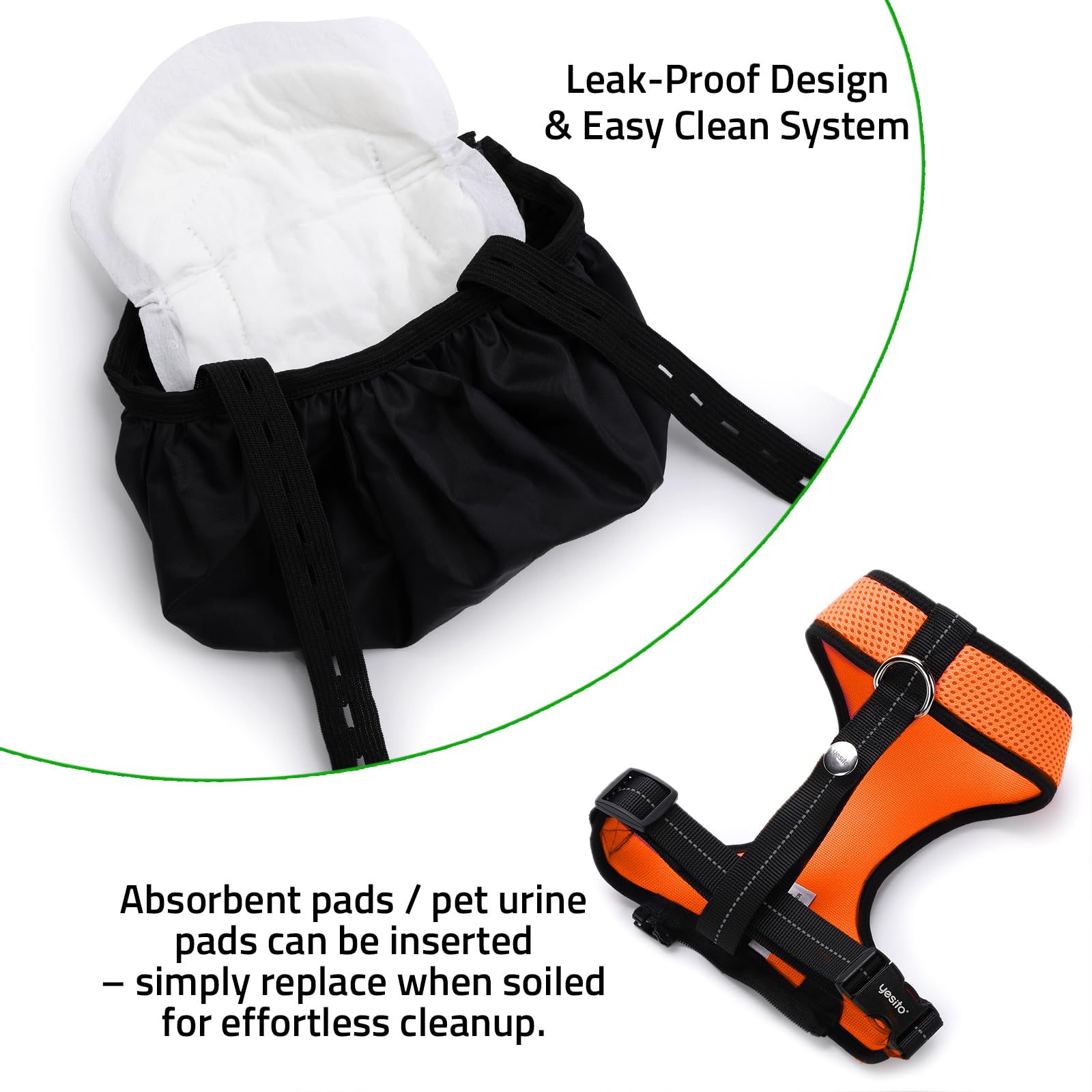 Yesito adjustable-neck-body-straps deliver a snug, secure fit for hens.