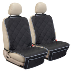 YESYEES dog front seat cover bucket stitching detail enhances durability and interior luxury
