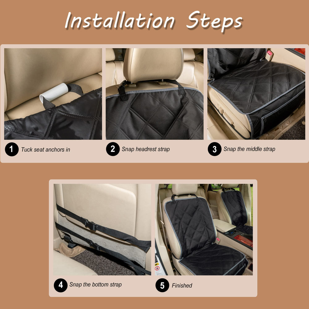 YESYEES dog front seat cover easy clean surface simplifies maintenance after adventures