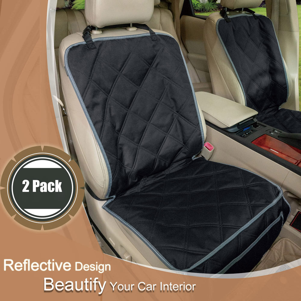 YESYEES dog front seat cover waterproof fabric protects seats from spills and accidents
