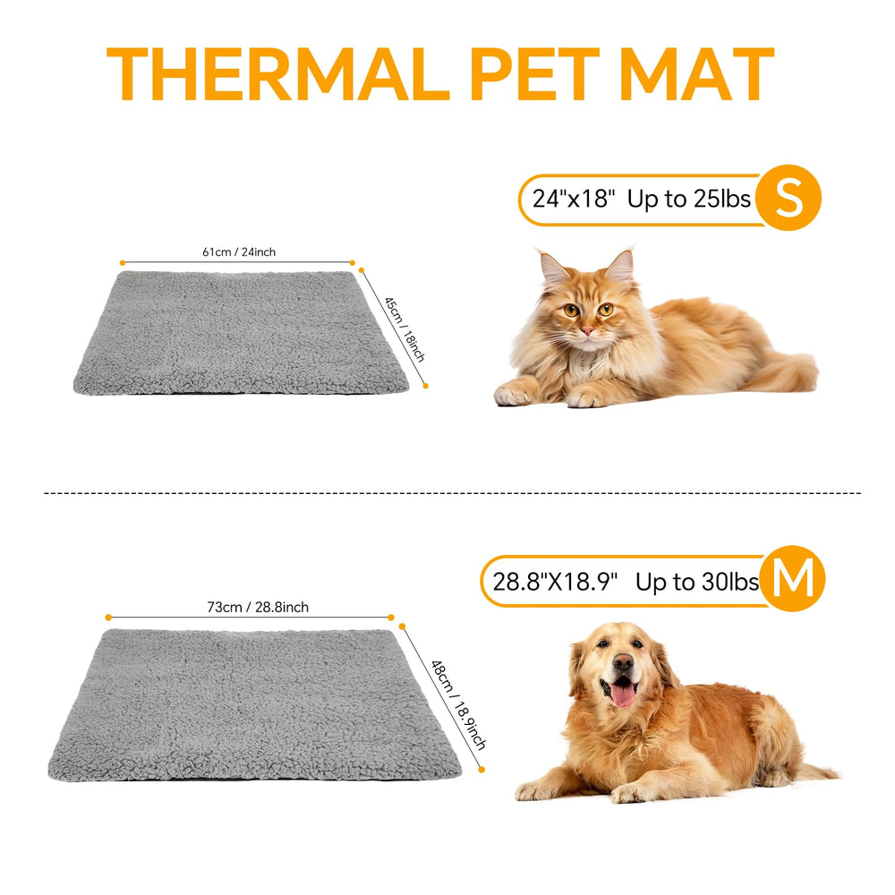Yet Feng self-warming cat bed in crate for travel comfort