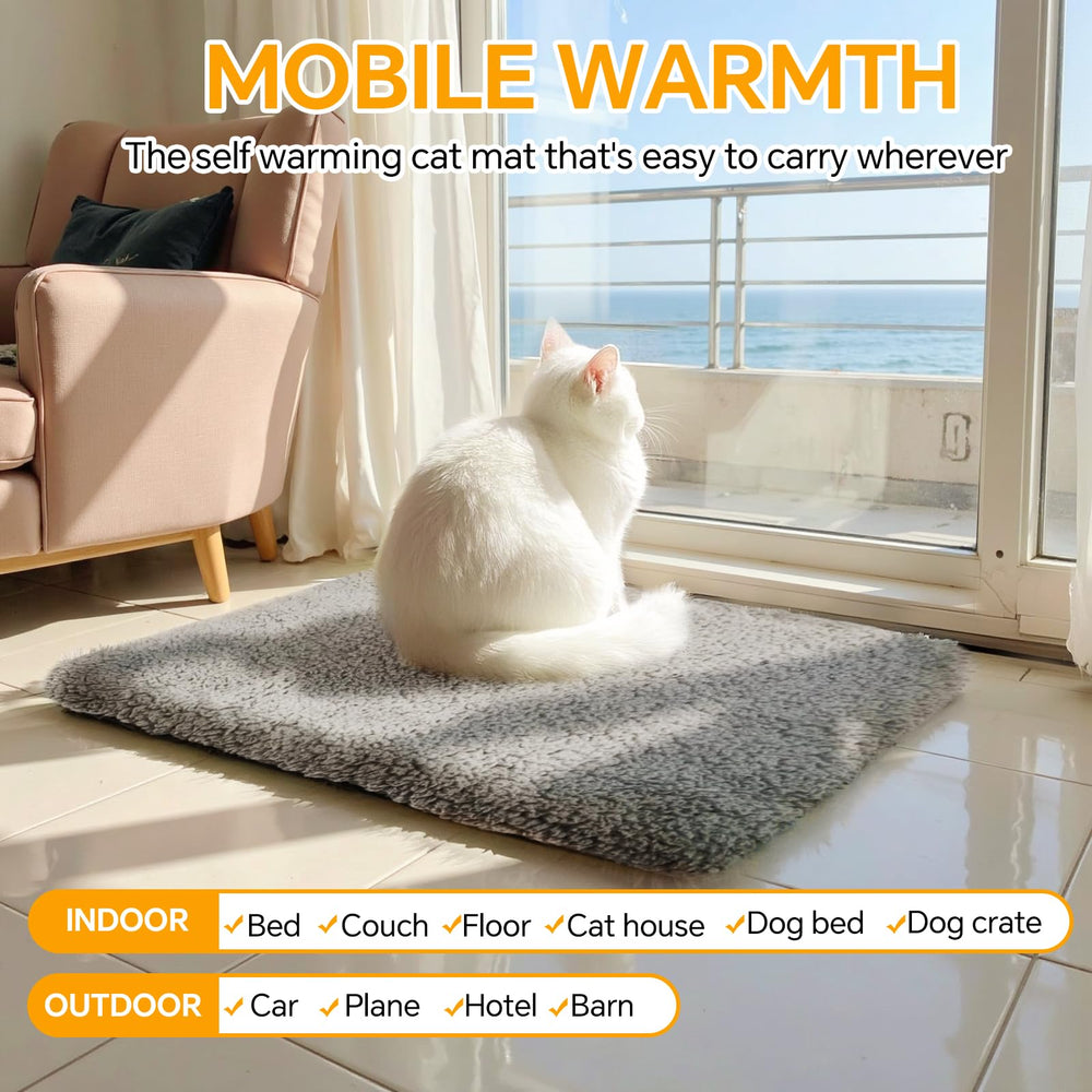 Yet Feng self-warming cat bed washable fabric for easy cleanup