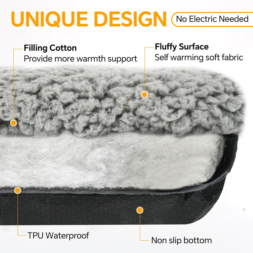 Yet Feng self-warming cat bed waterproof layer shows leak protection