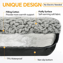 Yet Feng self-warming cat bed waterproof layer shows leak protection