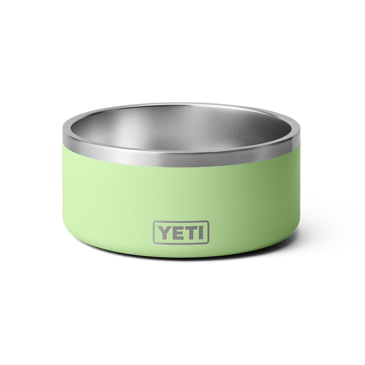 YETI Boomer 8-cup stainless steel dog bowl for kibble or water, durable and practical.