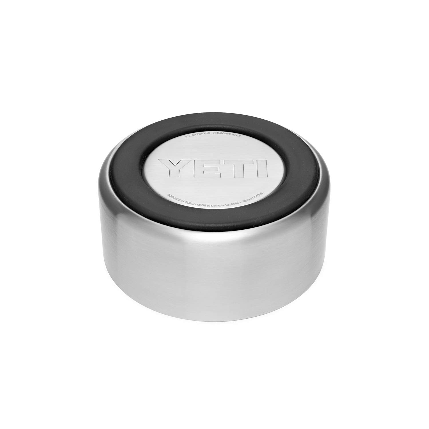 YETI Boomer 4 32-ounce capacity ideal for kibble or water on adventures.