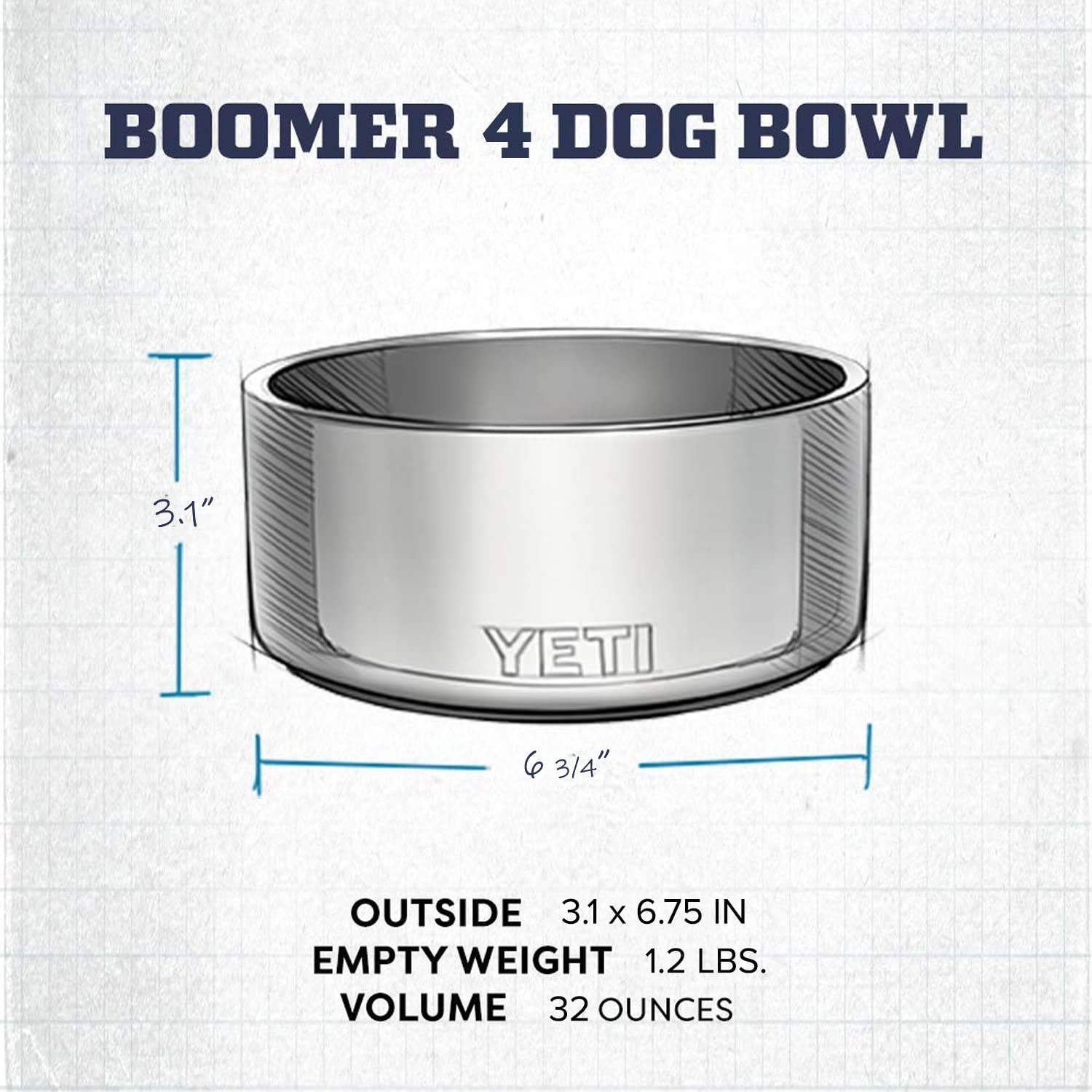 YETI Boomer 4 dishwasher-safe design simplifies cleanup after meals.