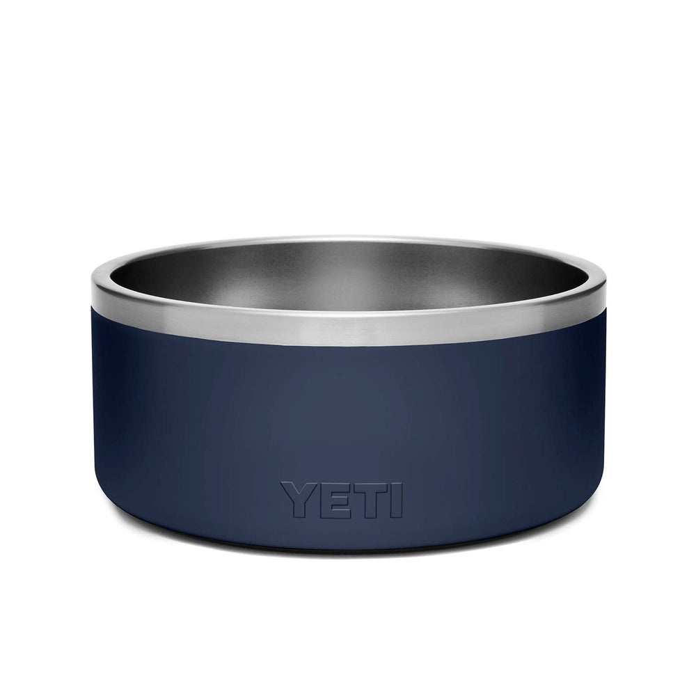 YETI Boomer 8 non-slip ring close-up highlights stability during enthusiastic meals