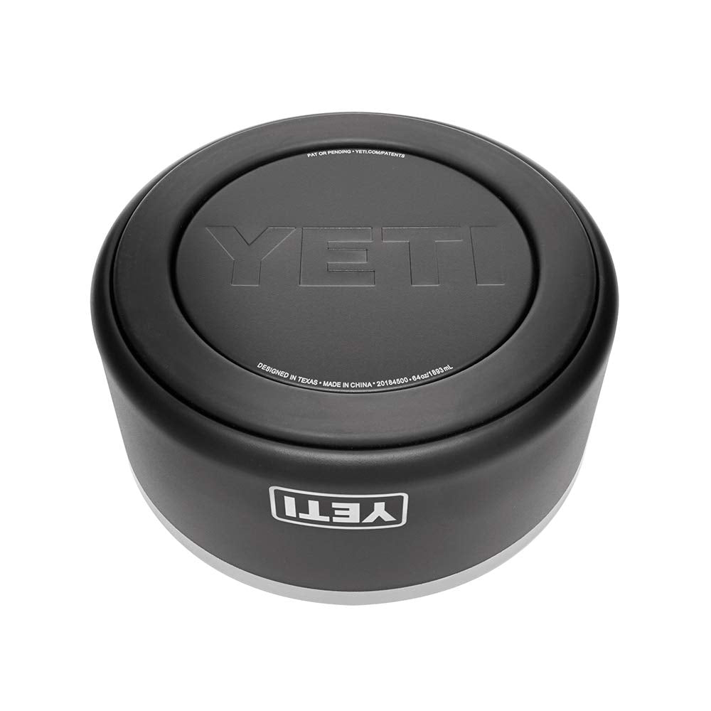 YETI Boomer 8 non-slip ring keeps the bowl steady during enthusiastic meals