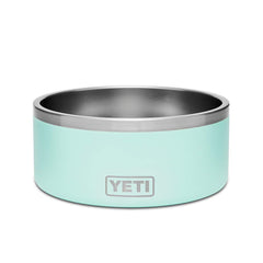 YETI Boomer 8 seafoam bowl for kibble and water at mealtime.
