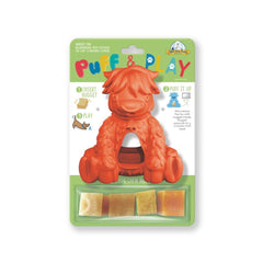 Yeti Dog Chew Puff and Play toy front view—interactive play for engaged chewers.