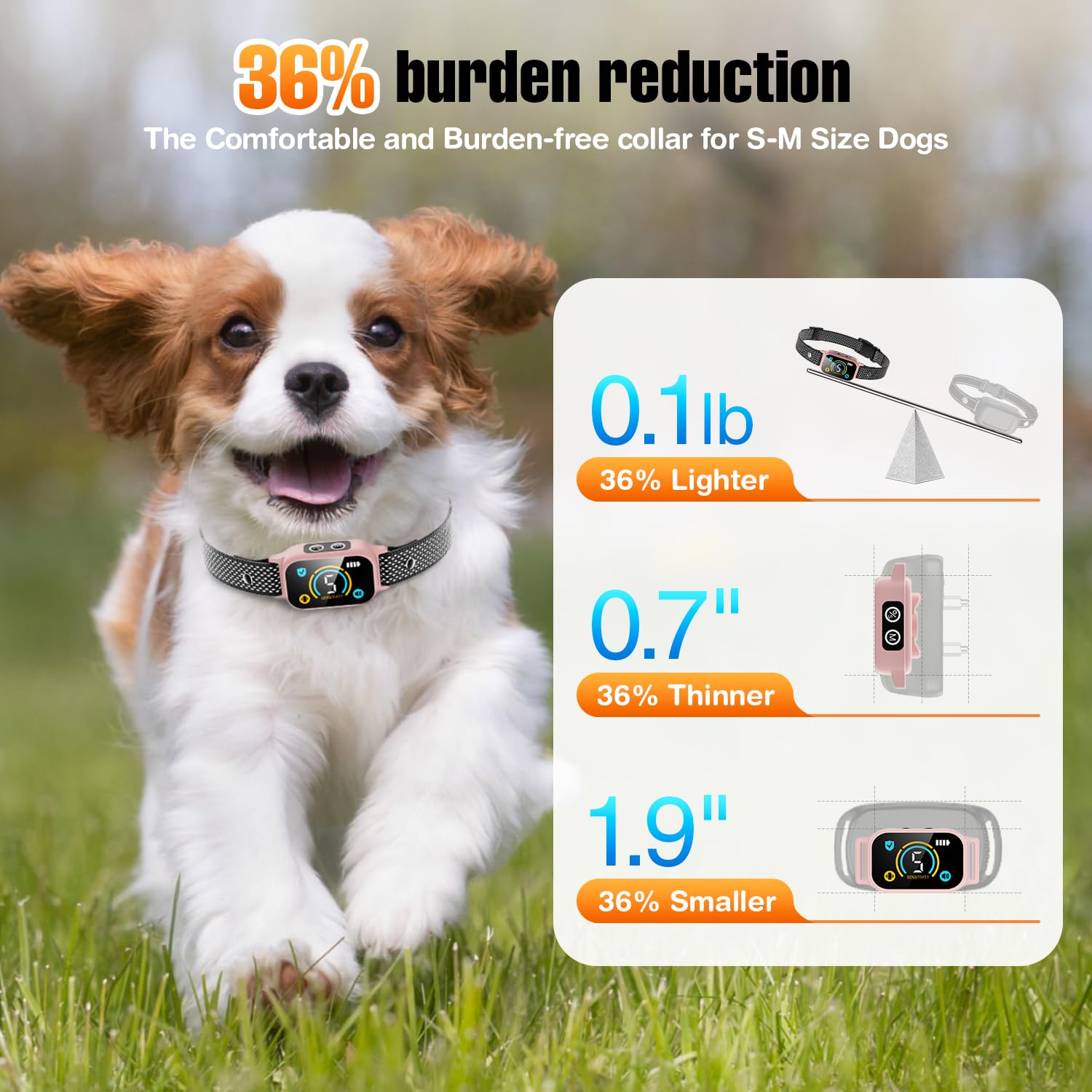 Yetogib bark collar in beep mode ready for gentle training sessions with dogs