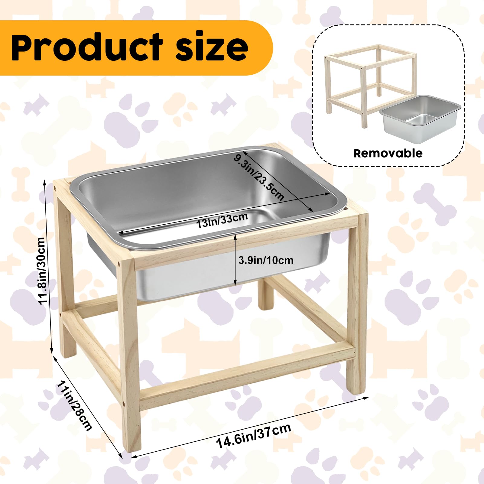 YEXEXINM 2-gallon stainless steel dog bowl balances large breeds hydration