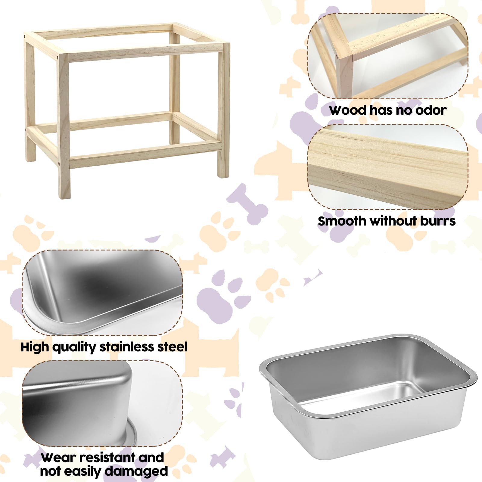 YEXEXINM durable stainless steel dog bowl resists rust